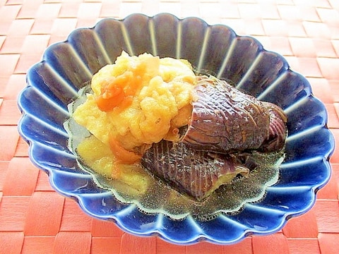 梅干し入り♪なすと油揚げの煮浸し